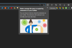 Microsoft Edge Canary和Dev Insiders现在可以在工具栏上启用新的扩展菜单