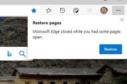 在启动时禁止Microsoft Edge的“还原页面”对话框
