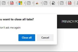 启用或禁用“新建Microsoft Edge”中的“关闭所有选项卡”提示