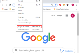 如何在Chrome,Edge,Firefox浏览器中重新打开关闭的标签页