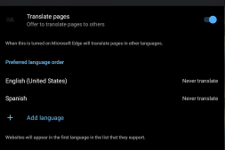 Microsoft在Android的Edge Canary中扩展了翻译选项