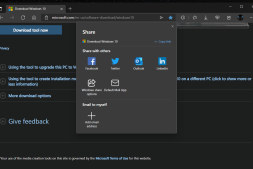 Microsoft Edge 浏览器正在获得一个新的共享表