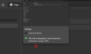 Edge 的 Sleeping Tabs 现在会告诉你它节省了多少资源