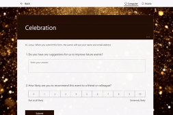 微软宣布为 Microsoft Forms 提供“大量新主题”