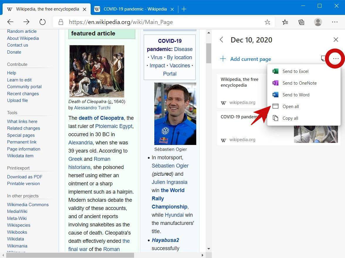 open-saved-web-pages-microsoft-edge