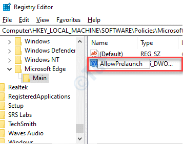 New-DWORd-Value-Rename-AllowPrelaunch-double-click