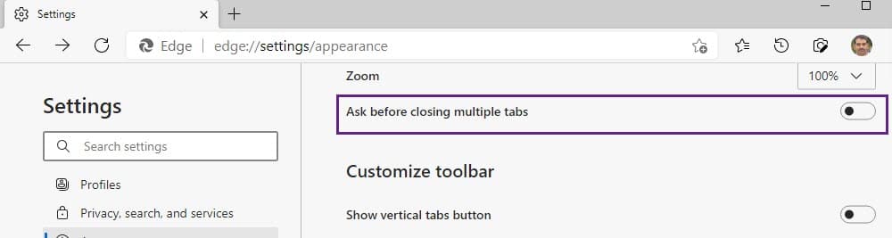 Ask-before-closing-multiple-tabs-Setting