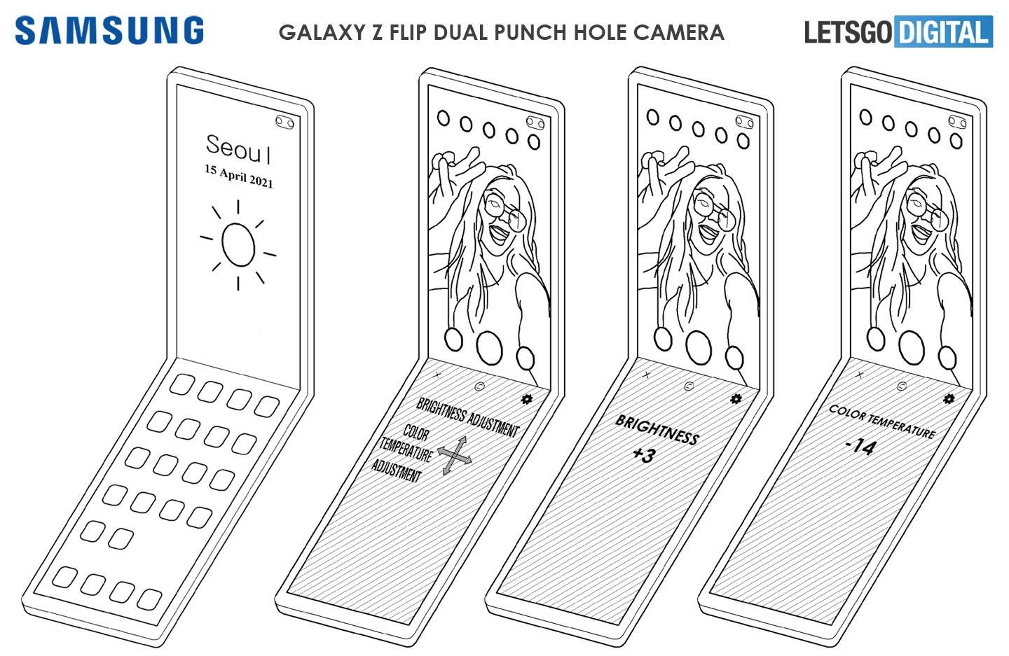 galaxy-z-flip-dual-punch-hole-camera