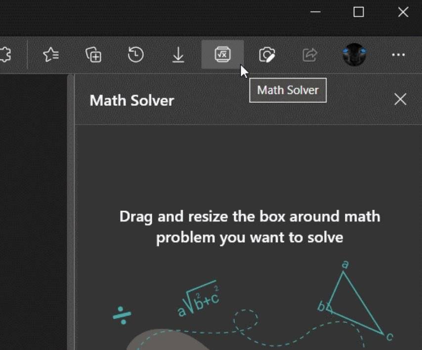 Microsoft-Edge-math-solver