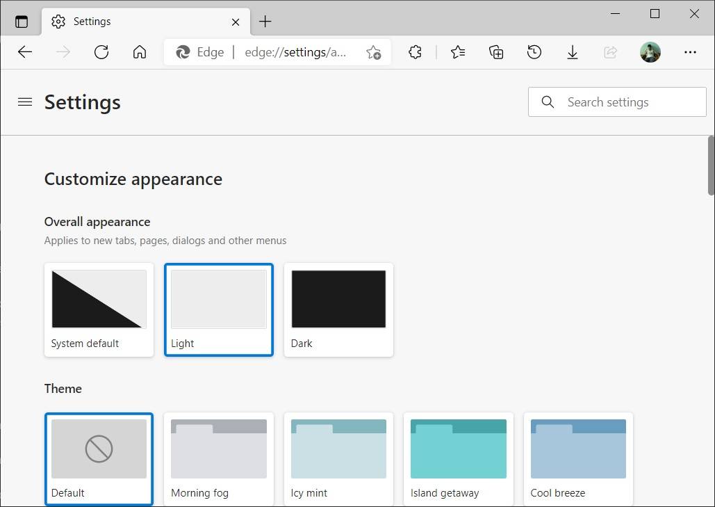 Microsoft-Edge-themes