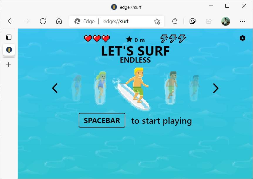 Microsoft-Edge-Surf-game