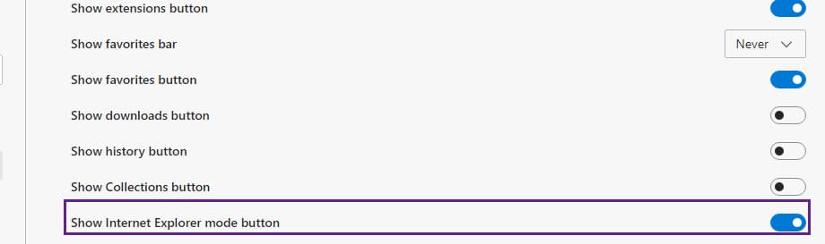 Show-Internet-Explorer-mode-button-setting