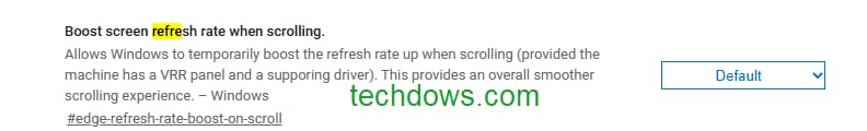 Boost-screen-refresh-rate-when-scrolling-flag-Microsoft-Edge