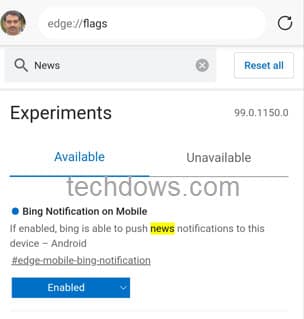 Bing-notification-on-mobile-flag-Edge